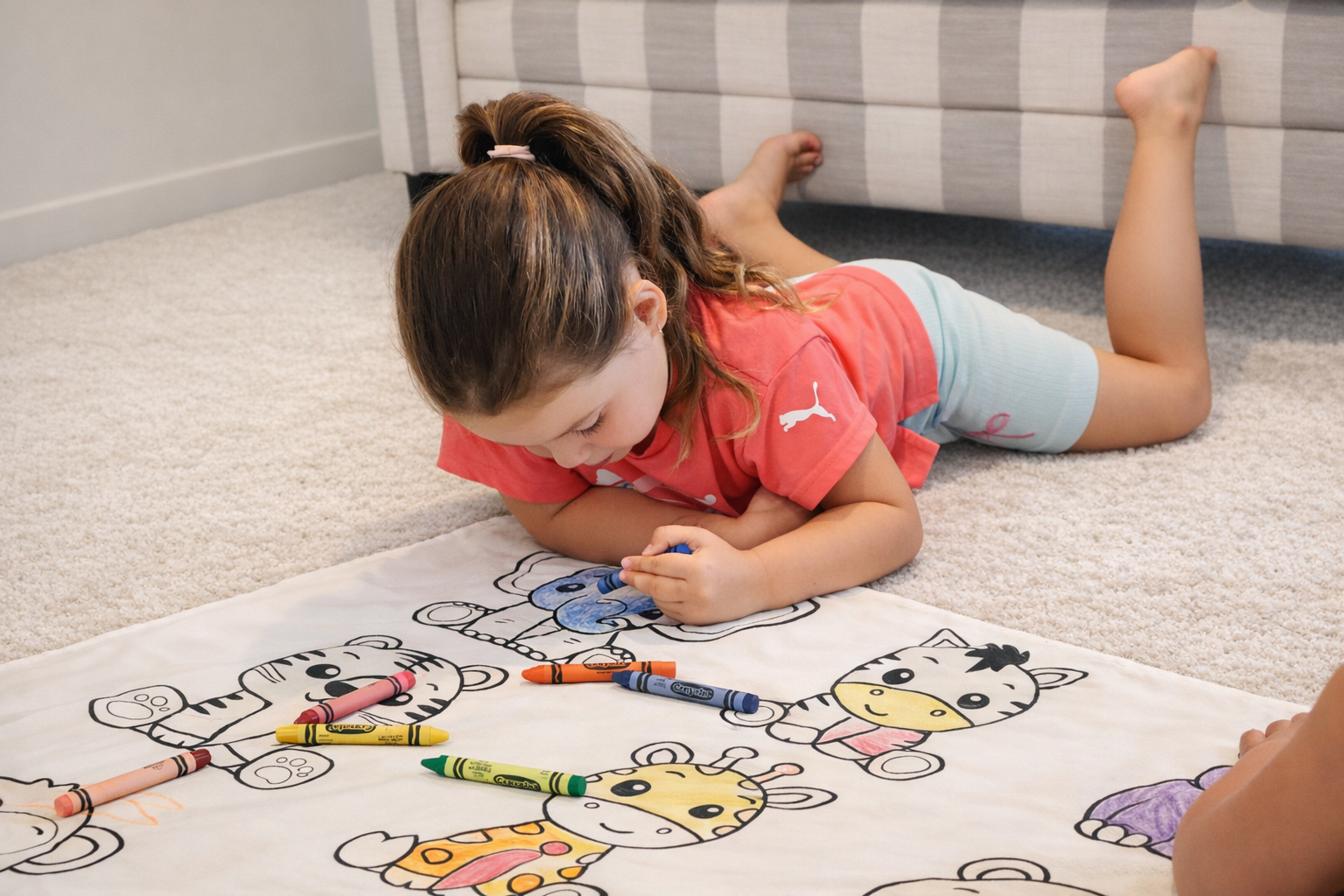 The Washable Colouring Canvas - Baby Animals